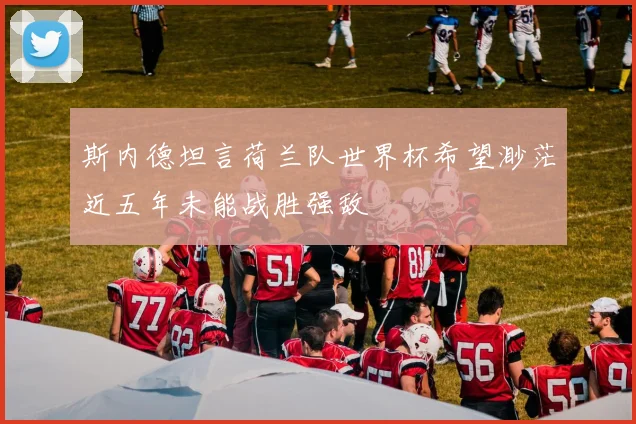 斯内德坦言荷兰队世界杯希望渺茫近五年未能战胜强敌