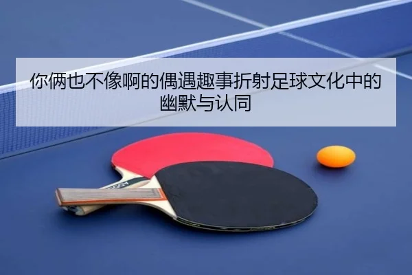 你俩也不像啊的偶遇趣事折射足球文化中的幽默与认同(OD)